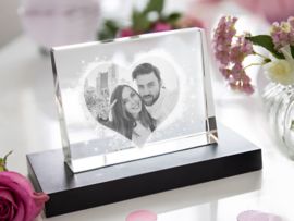 Cadre photo en verre